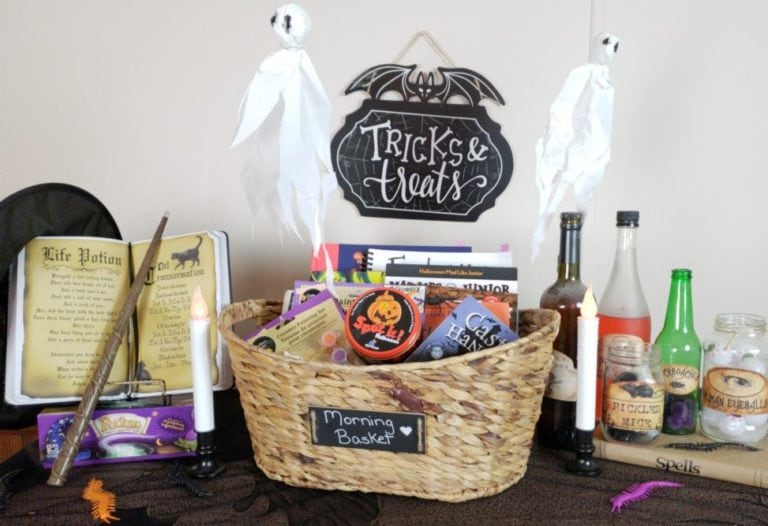 Halloween Themed Morning Basket