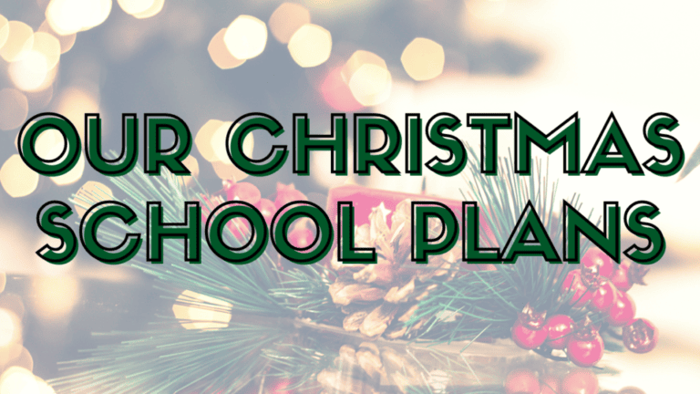 Our Christmas School Tradition – How We Homeschool During the Christmas Season