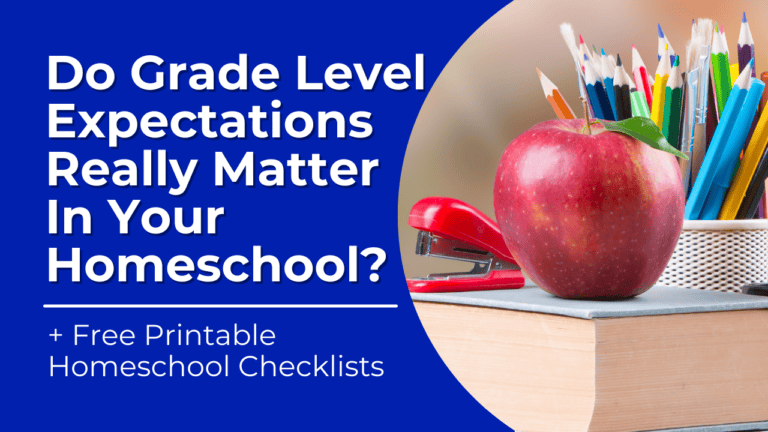 The truth is that grade levels aren’t all that important for most homeschool students. However, I do think it’s a good idea to be aware of grade level goals and targets when you’re doing homeschool planning. Especially if you're anything like us and prefer to dabble in curriculum or use resources instead.