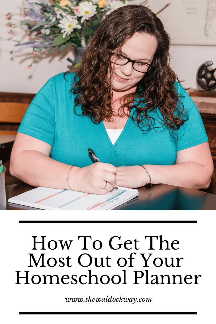 What I look for in a homeschool planner and how my setup helps me keep track of and work towards meeting our goals for the homeschool year.