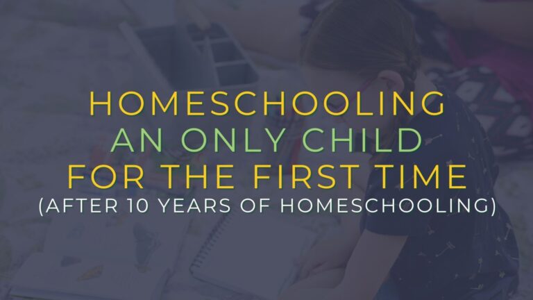 Suddenly Homeschooling an Only Child