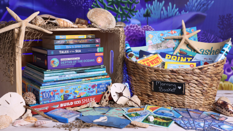 Wonderful Under the Sea Themed Homeschool Morning Basket
