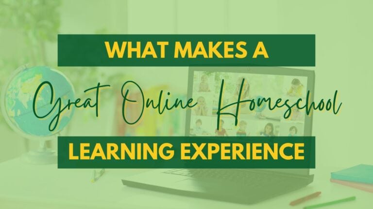 What Makes A Great Online Homeschool Learning Experience