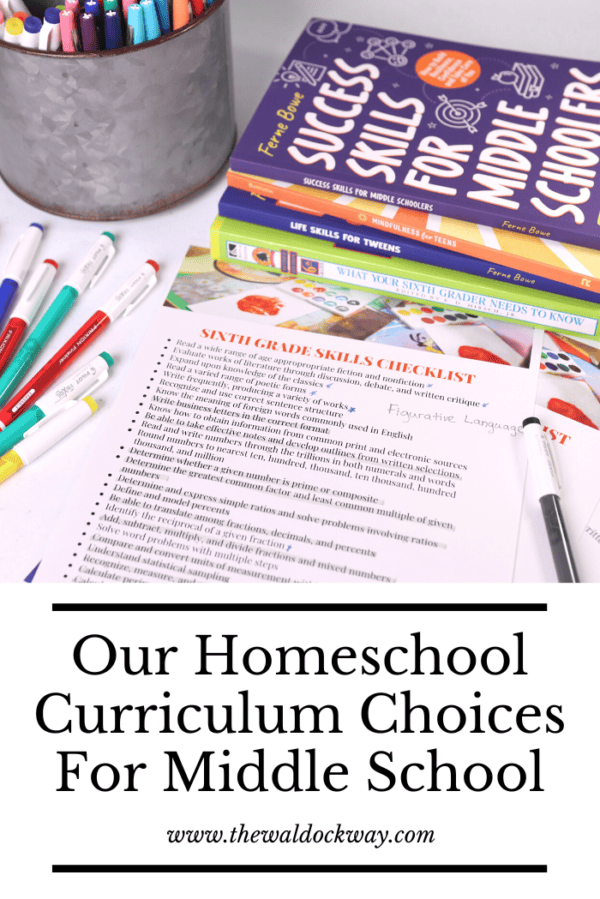 Our Homeschool Curriculum Choices For Middle School