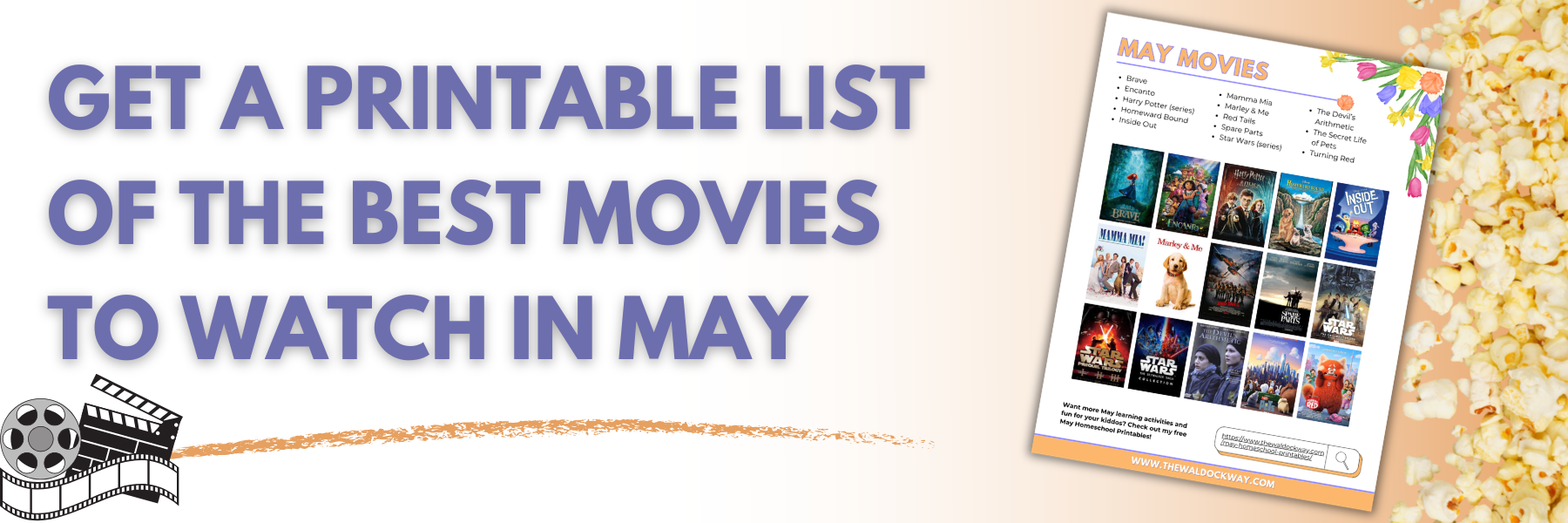 Looking for the best May homeschool movies? Discover family-friendly films for Star Wars Day, Mother’s Day, Cinco de Mayo, and more. Turn busy spring days into meaningful learning with movies that spark curiosity and conversation.