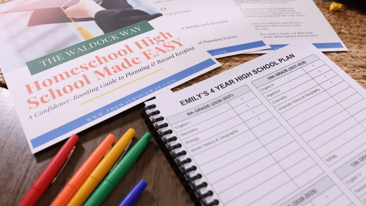 Learn how to handle homeschool high school credits and transcripts with confidence. Discover simple strategies for counting credits, creating transcripts, keeping records, and planning high school without overwhelm using a flexible homeschool approach.