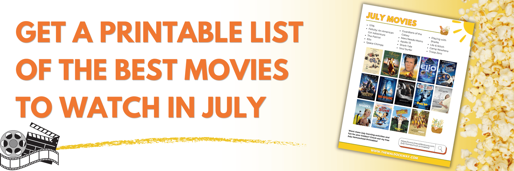 Looking for the best July movies for homeschool? Discover educational films for Independence Day, Space Exploration Day, Shark Week, and summer learning, plus book, game, and unit study ideas to turn family movie nights into meaningful homeschool lessons.