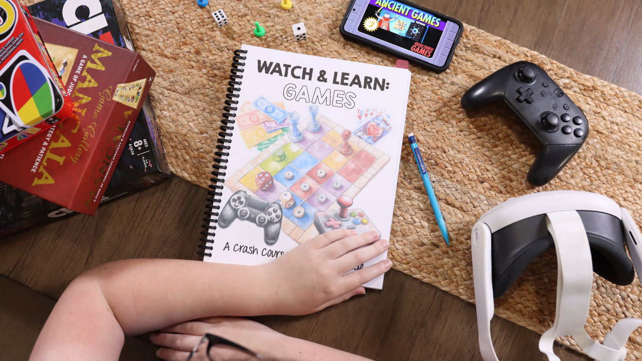 Discover Watch and Learn homeschool unit studies for middle and high school students. Explore engaging, video-based lessons in biology, chemistry, U.S. history, world history, film, and games designed to make interest-led learning flexible and easy.