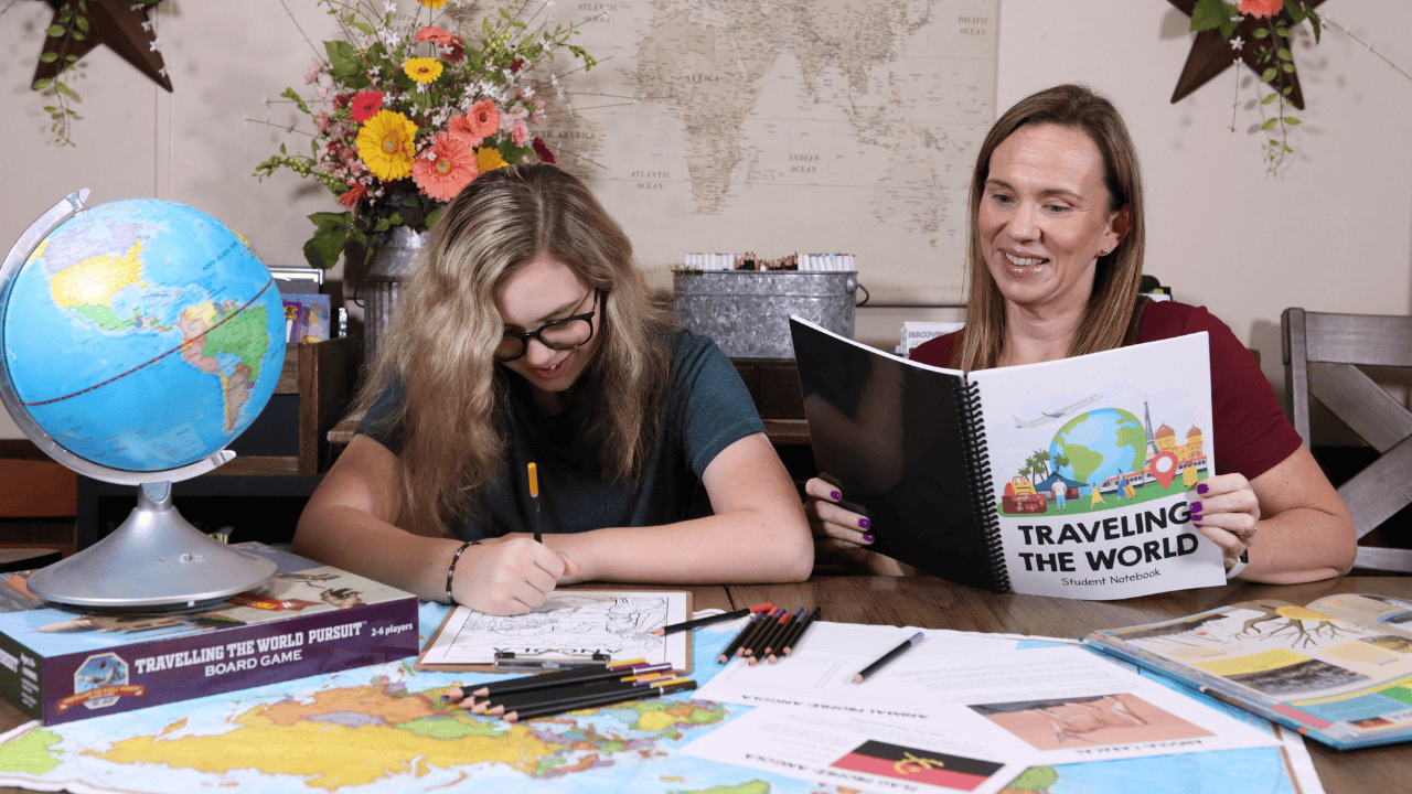Explore homeschool geography unit studies for all ages with hands-on adventures around the world, across all 50 states, and through 60 National Parks. Discover flexible, interest-led resources filled with maps, videos, books, games, recipes, and more.