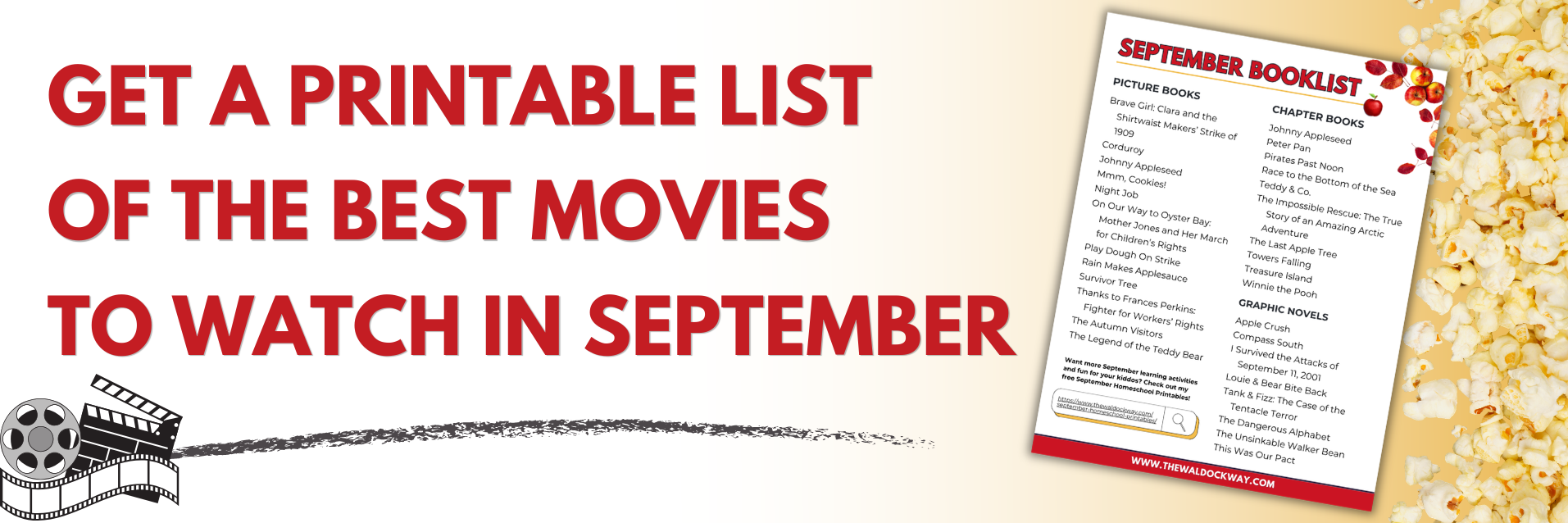 Discover the best September movies for homeschool families, with films for American Chess Day, VJ Day, Teddy Bear Day, Talk Like a Pirate Day, September 11, and fall learning. Turn movie days into easy, meaningful homeschool lessons filled with connection.